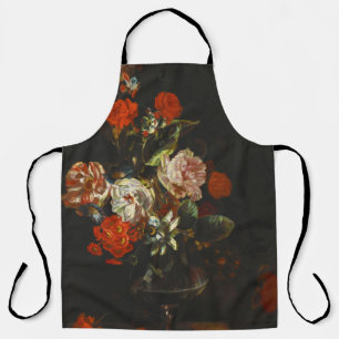 Tablier Vie morte vintage avec fleurs
