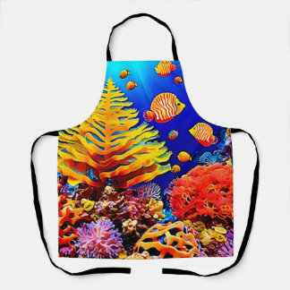 Tablier Vie sous-marine de la barrière de poissons tropica