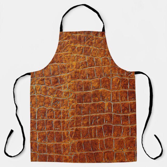 Tablier Vieil brun cuir animal texture (Recto)