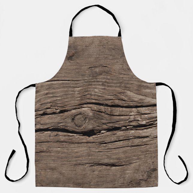 Tablier Vieux dormeurs en bois texturé fond abstrait, un (Recto)