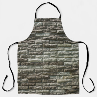 Tablier Vieux mur de briques : Texture dénudée