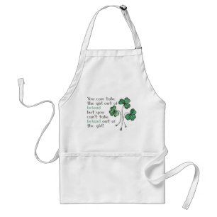 Tablier vigoureux de shamrocks de citation