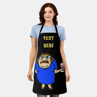 Tablier Vin Abstrait Design ajouter du texte, Apron