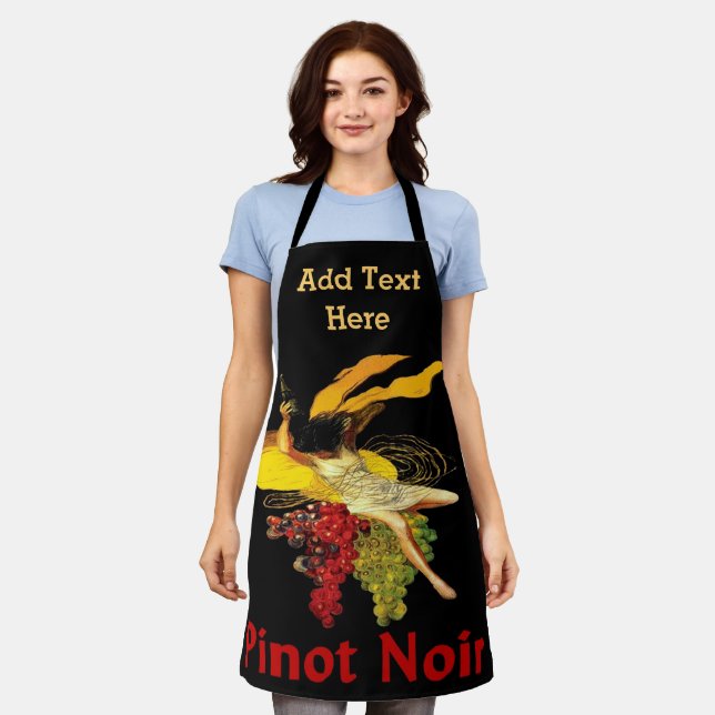 Tablier Vin Abstrait Design ajouter du texte, Apron (Porté)