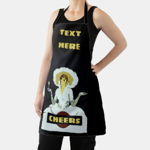 Tablier Vin Abstrait Design ajouter du texte, Apron