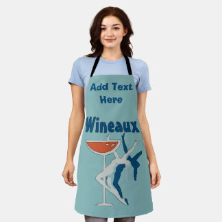 Tablier Vin Abstrait Design ajouter du texte, Apron