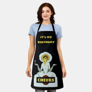Tablier Vin Abstrait Design ajouter du texte, Apron