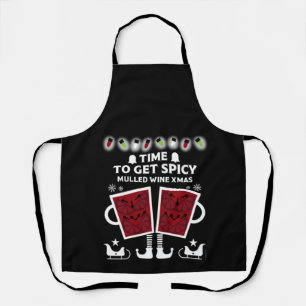 Tablier Vin rouge de Noël