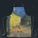 Tablier Vincent Van Gogh Café Terrasse Au Night Fine Art<br><div class="desc">Cette peinture de la vue colorée extérieure est une oeuvre pittoresque, la vision d'un spectateur détendu qui apprécie le charme de son environnement sans aucune préoccupation morale. La couleur est plus abondante et l'oeil se promène le long des bords escarpés ou à queue de colombe des zones voisines - formes...</div>