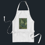 Tablier Vincent van Gogh - Grand paon de nuit<br><div class="desc">Grand papillon de nuit (1889) de Vincent van Gogh est une peinture de nature post-impressionniste de style nature morte de beaux-arts anciens. Un insecte, le papillon Saturnie, dans un jardin printanier avec des fleurs de calla et d'autres plantes. Van Gogh l'a appelé un "papillon de tête de mort" et a...</div>