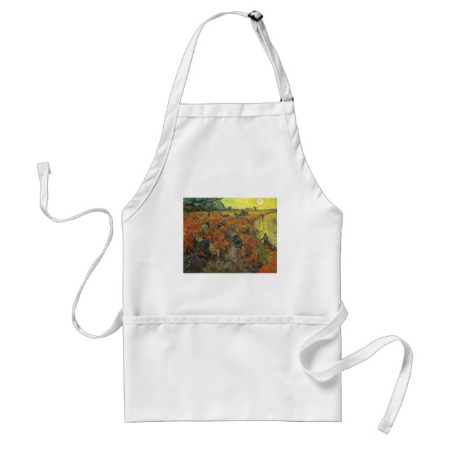 Tablier Vincent van Gogh - La Vigne rouge (Devant)