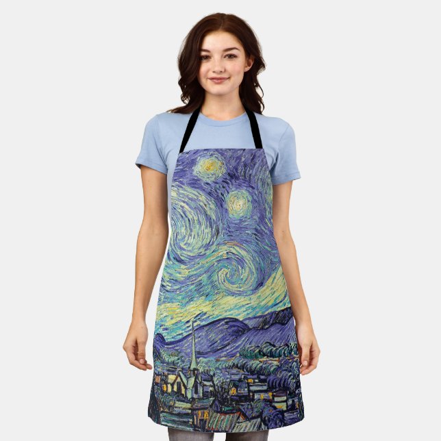 Tablier Vincent Van Gogh/ Le Starry Night Apron (Porté)