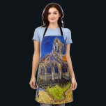 Tablier Vincent van Gogh - L'église d'Auvers<br><div class="desc">L'église d'Auvers / l'Eglise à Auvers-sur-oise par Vincent Van Gogh en 1890</div>