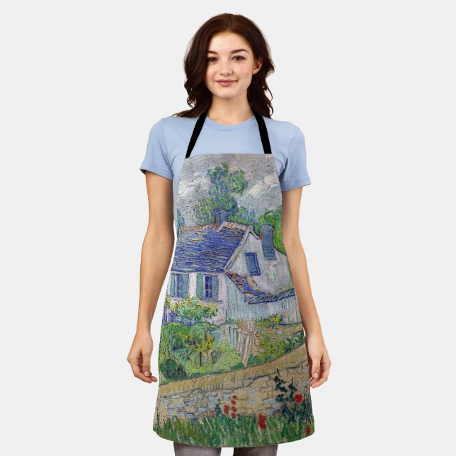 Tablier Vincent van Gogh - Maisons à Auvers (Porté)