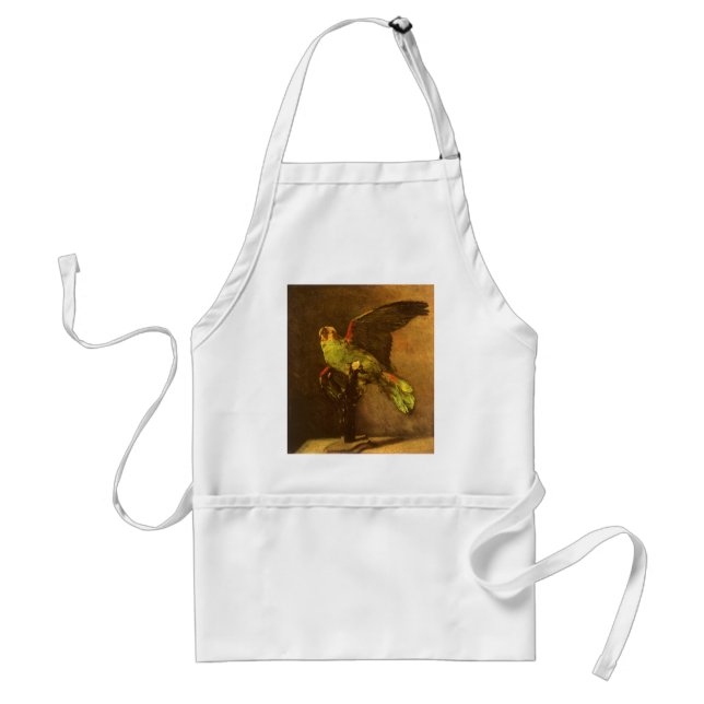 Tablier Vincent van Gogh - Nature morte au perroquet vert (Devant)