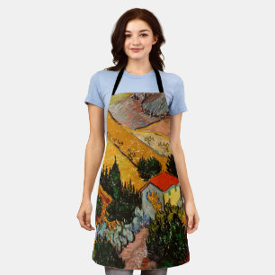 Tablier Vincent van Gogh - Paysage, Maison et Plowman