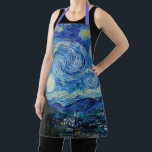 Tablier Vincent Van Gogh The Starry Night Fine Art<br><div class="desc">La nuit étoilée de Vincent Van Gogh (1889)</div>