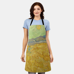 Tablier Vincent van Gogh - Wheatfield avec une Faucheuse