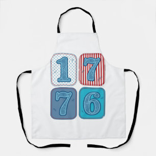 Tablier Vintage 1776 Patchwork Patriotique