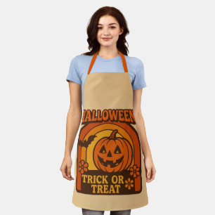 Tablier Vintage 1970 Trick or Treat Halloween