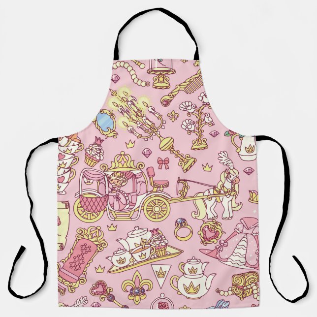 Tablier Vintage abstrait motif transparent. Petit P simple (Recto)