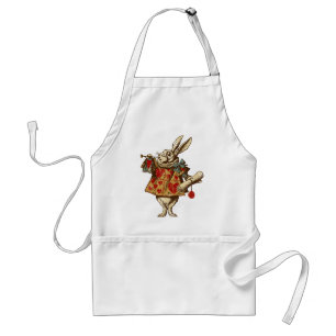 Tablier Vintage Alice White Rabbit