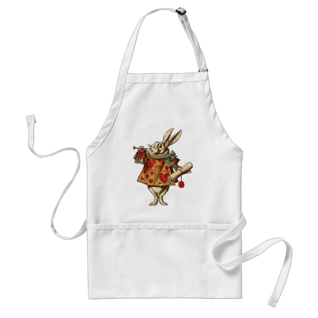 Tablier Vintage Alice White Rabbit (Devant)
