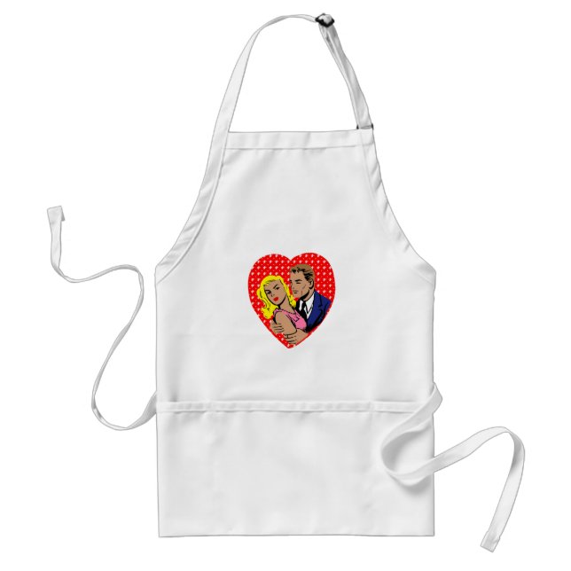 Tablier vintage anti-valentine (Devant)