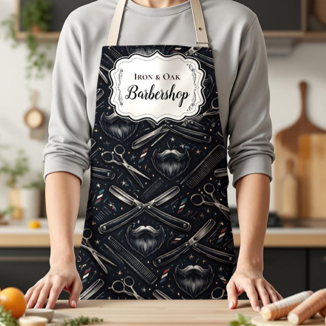 Tablier Vintage Barber Shop Tools Style (Créateur téléchargé)