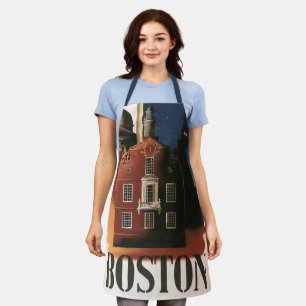 Tablier Vintage Boston, Massachusetts La chevauchée de Pau