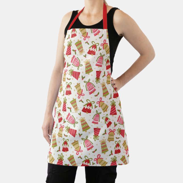 Tablier Vintage Christmas Bells Apron (Insitu)