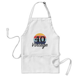 Tablier Vintage coucher du soleil du 40e anniversaire