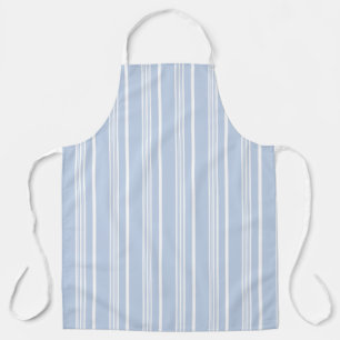 Tablier Vintage français Bleu Bleu blanc Motif