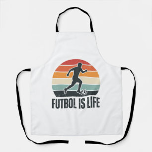 Tablier Vintage Futbol est la vie conception de maillot de