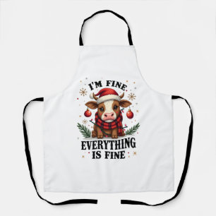 Tablier Vintage Im Fine Everything Is Fine Vache Highland 