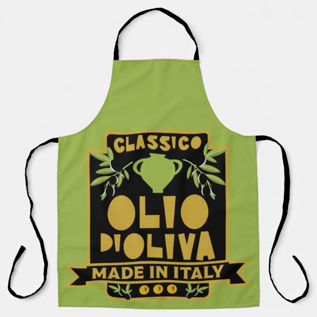 Tablier Vintage italien huile d'olive (Recto)