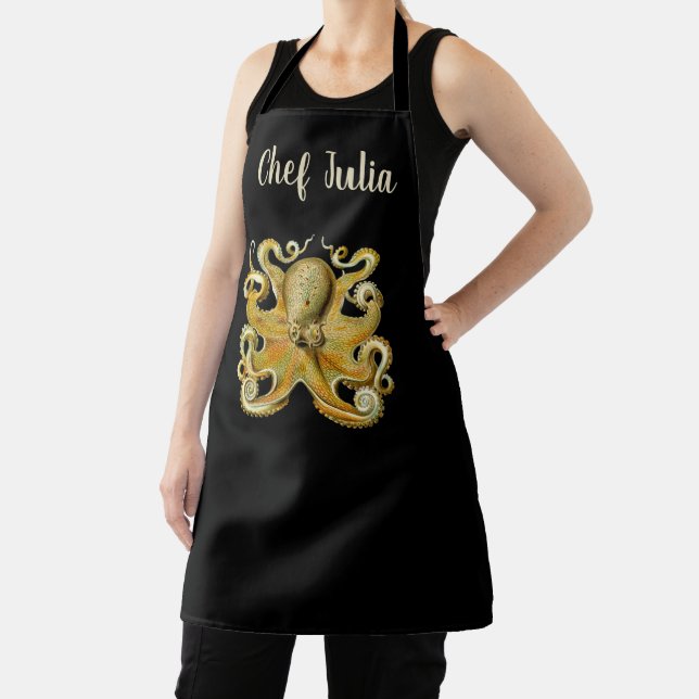 Tablier Vintage Kraken, Octopus Gamochonia, Ernst Haeckel (Insitu)