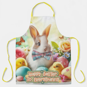 Tablier Vintage, mignon, fantaisie et coloré lapin de Pâqu