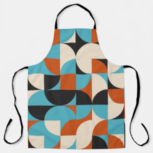 Tablier Vintage moderne : Formes géométriques rétro.