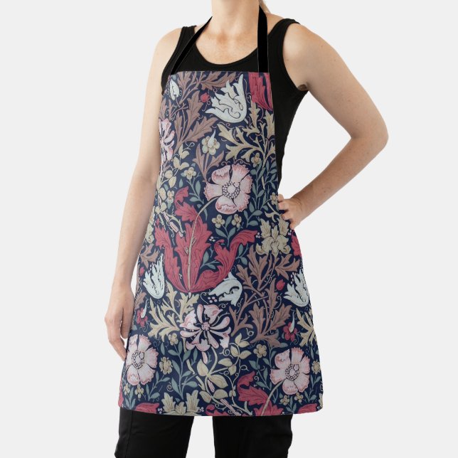 Tablier Vintage motif floral, William Morris (Insitu)