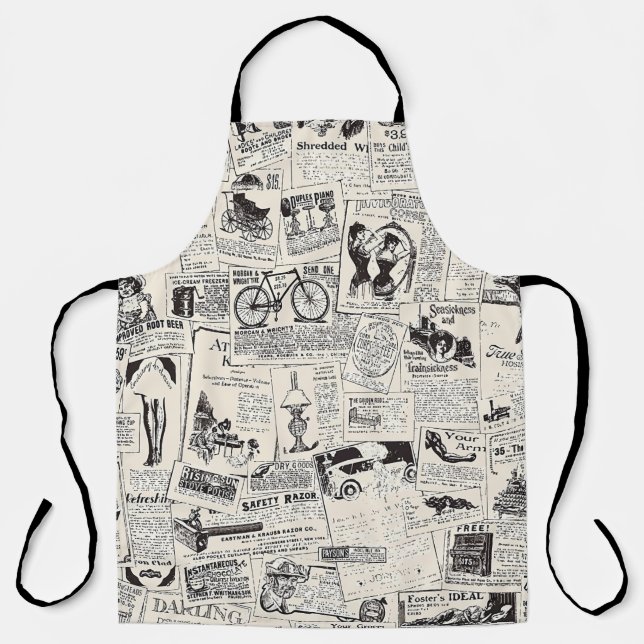 Tablier Vintage Newspaper   (Recto)