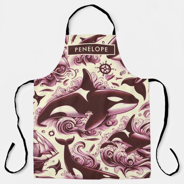 Tablier Vintage Orca Nautique Sans Mer (Recto)