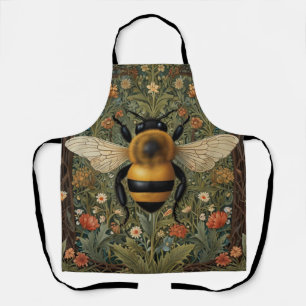 Tablier Vintage rétro bumblebee boho botanique floral art