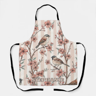 Tablier Vintage Sakura Cerry Blossom & Bird Esthétique 6