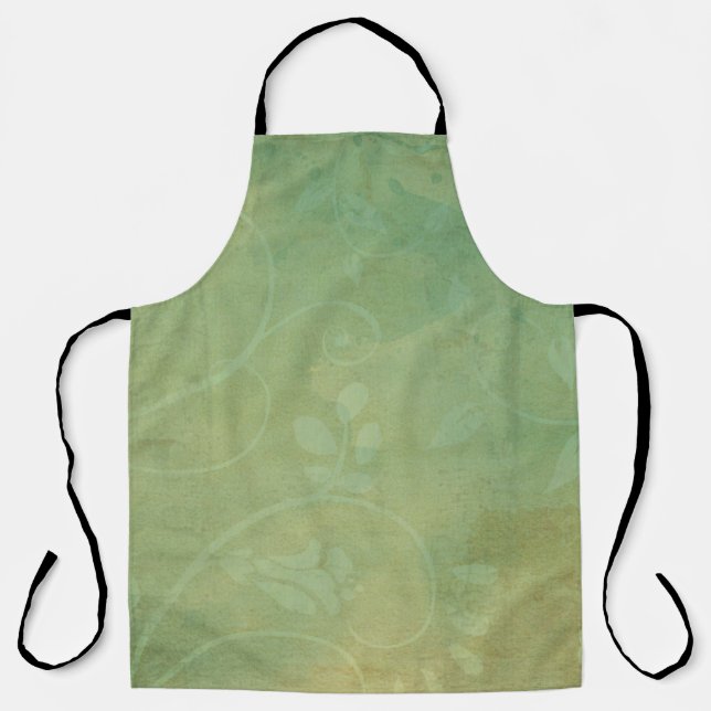 Tablier Vintage texture verte (Recto)