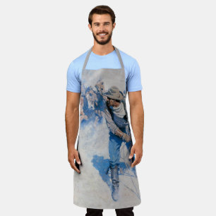 Tablier Vintage Western Cowboys, In the Corral par NC Wyet