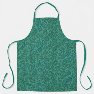 Tablier Vintage William Morris Floral Motif Vert