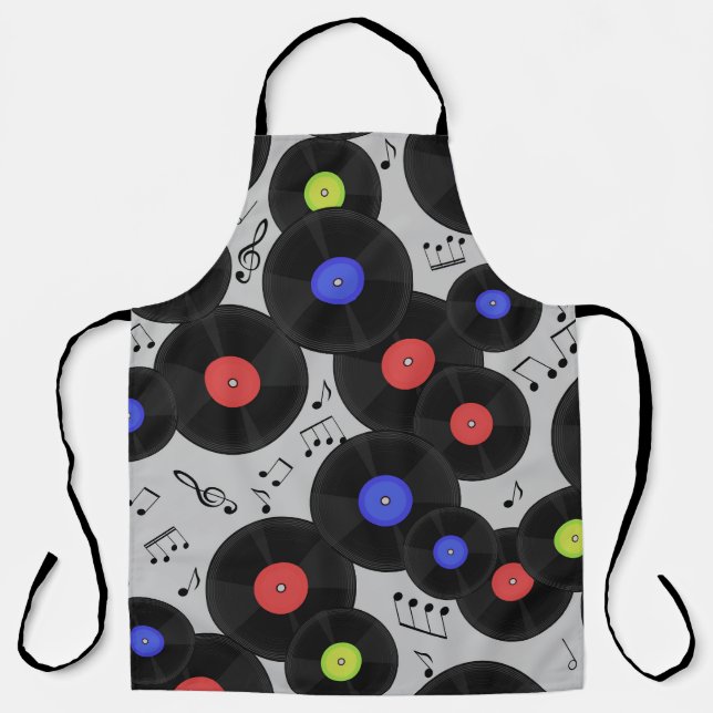 Tablier Vinyl Records : Music Note Motif (Recto)