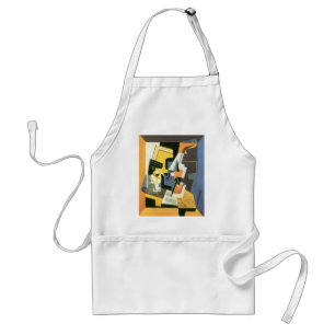 Tablier Violon et verre de Juan Gris, Cubisme Vintage