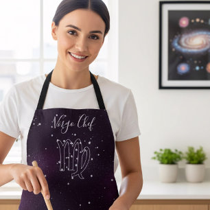 Tablier Virgo Zodiac Astrologie Purple Galaxy Apron